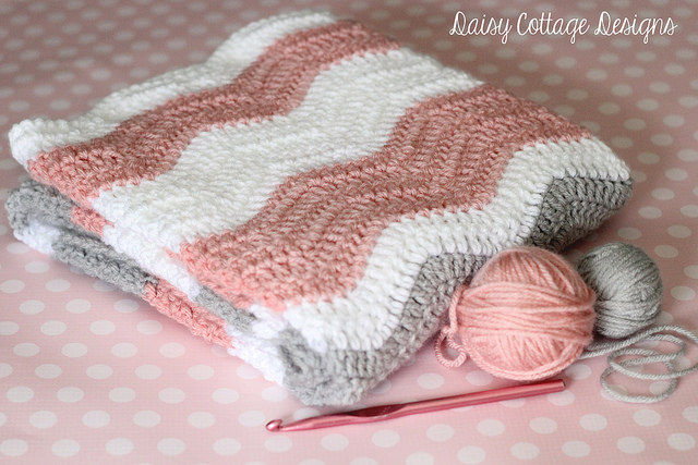 Crochet Patterns Galore Neat Ripple Baby Blanket