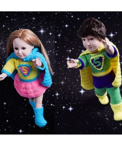 Boy & Girl Super Heroes Costumes for Dolls