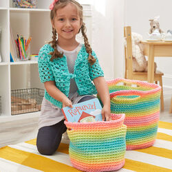 Striping Fun Baskets