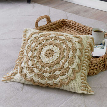 Fringed Mandala Pillow