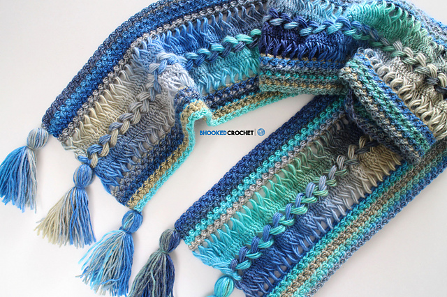 hairpin lace infinity scarf