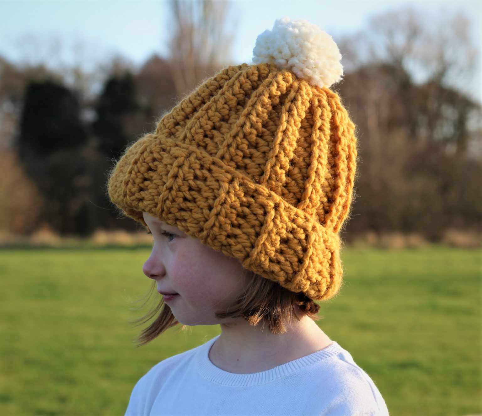 Crochet Patterns Galore Kids Ribbed Hat