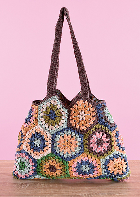 Crochet Farmer's Market Hexagon Bag - Jessie At Home