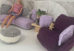 Super Cute Sofa Set - Doll House