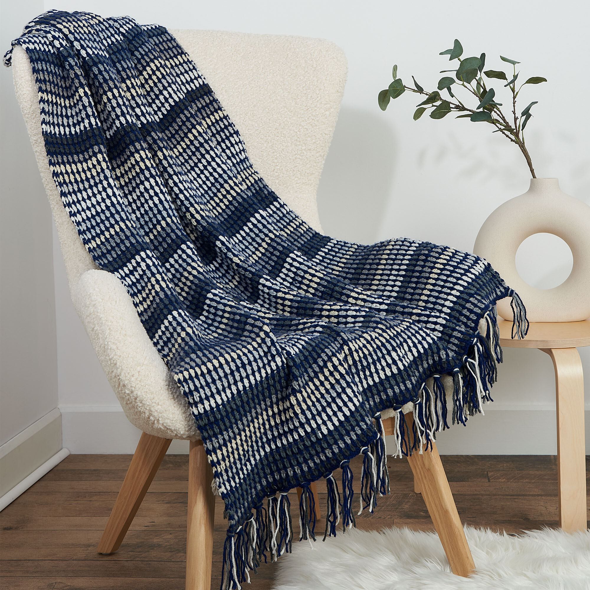 Crochet Patterns Galore - Moss the Line Blanket
