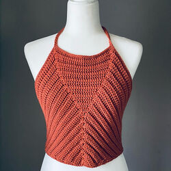 Crochet Sleeveless Top Pattern - Chloe Tabard