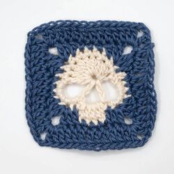 How To Crochet A Skull Granny Square