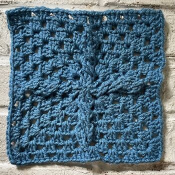 Cabled Granny Square