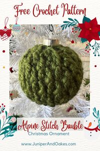 Cozy Alpine Bauble Ornament