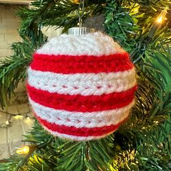 Striped Bauble Christmas Ornament