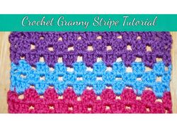Granny Stripe Stitch Baby Blanket