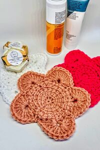 Tunisian Crochet Flower