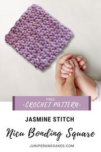 Jasmine Stitch NICU Bonding Square