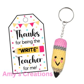 Crochet Pencil Keychain