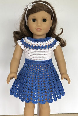 Crochet Patterns Galore - Ocean Breeze Dress for 18-inch Doll