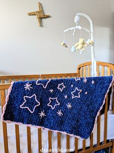 Starry Velvet Baby Blanket