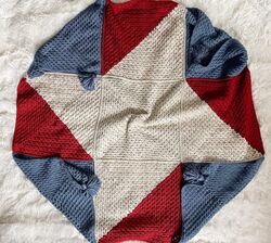 Americana Star Granny Square Blanket