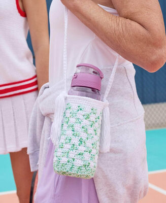 Checkerboard Water Bottle Carrier