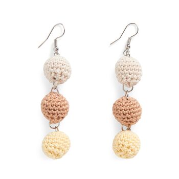 Three Sphere Earrings