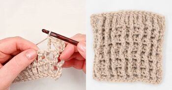 How To Treble Crochet Front and Back Post Ribbing