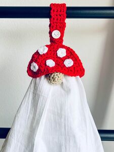 Mushroom Gnome Towel Topper