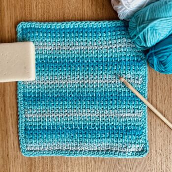 Tunisian Crochet Dishcloth