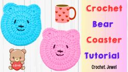 Crochet Bear Coaster