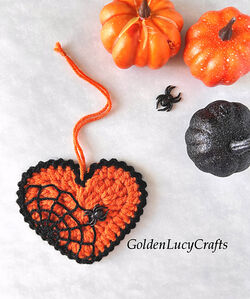 Halloween Heart Ornament