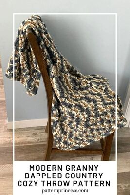 Modern Granny Dappled Country Cozy Throw