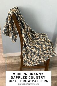 Modern Granny Dappled Country Cozy Throw