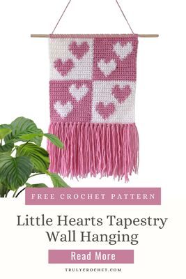 Little Hearts Tapestry Wall Hanging