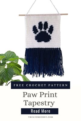 Paw Print Tapestry