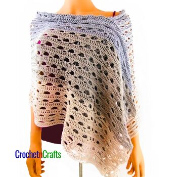 Simple Lace Crochet Summer Wrap