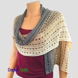 Open Stitch Easy Rectangular Shawl