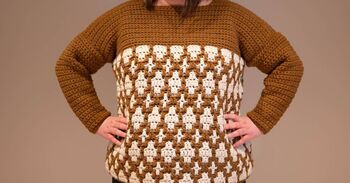 Mosaic Crochet Sweater