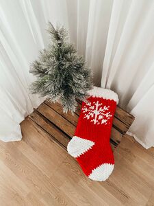 Snowflake Christmas Stocking