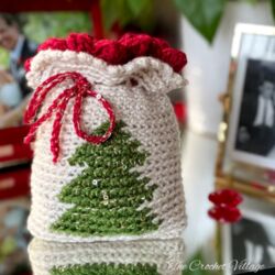 Christmas Tree Mini Gift Bag