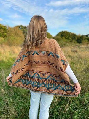 Labyrinth Mosaic Poncho