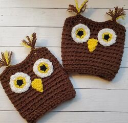 Peek A Boo I See You Owl Boot cuffs