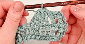 How to Treble Crochet 4 Together