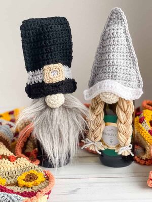 Pilgrim Gnome Bottle Topper Set