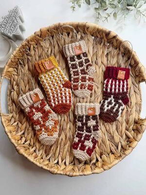 Mini Yuletide Mosaic Stockings