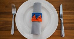 Mosaic Crochet Napkin Ring