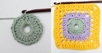 How to Crochet A Center Circle Granny Square