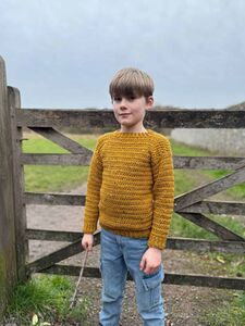 Easy Tweedy Child Sweater