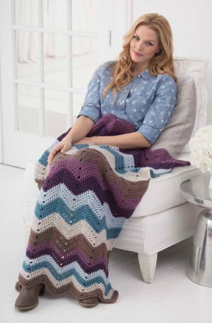 Crochet Patterns Galore - Cozy Nights Ripple Afghan