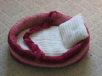 crochet doll bed pattern
