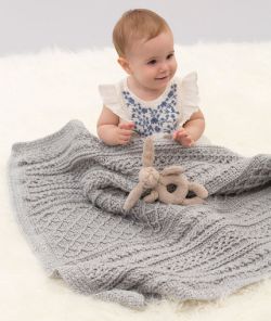 Cable Your Love Baby Blanket