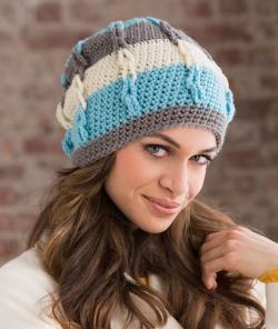 Stripe It Slouchy Hat