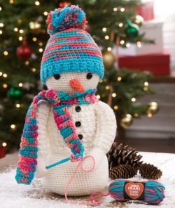 Crocheting Snowman